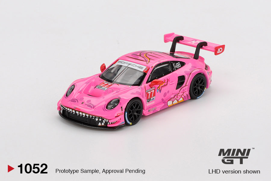 Mini GT #1052: Porsche 911 GT3 R #77 AO Racing 2024 IMSA Road America. (BOX)
