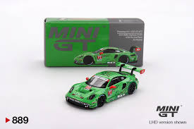 Mini GT #889: Porsche 911 GT3 R #77 AO Racing 2024 IMSA Daytona (BLISTER)